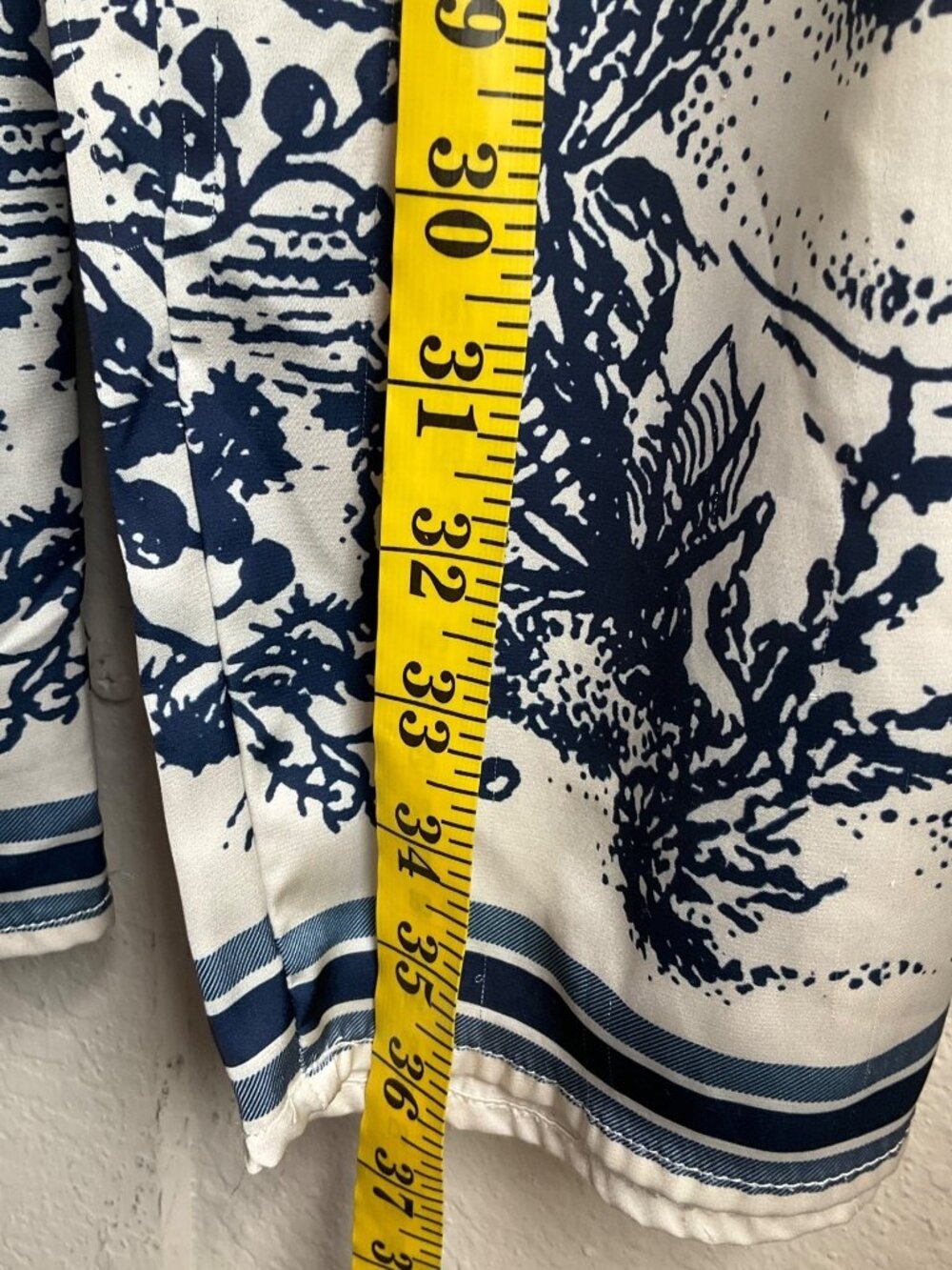 2CE Sleepwear Small 2-Piece Pajama Set Blue White Satin Toile French Cottage*Rea - Picture 6 of 16